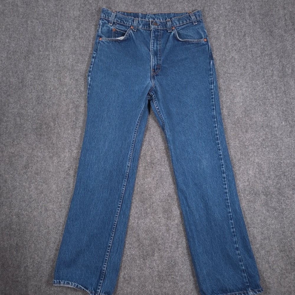 VTG Levis 517 Orange Tab Jeans Mens 31x30* Medium Wash Straight Leg Classic Fit